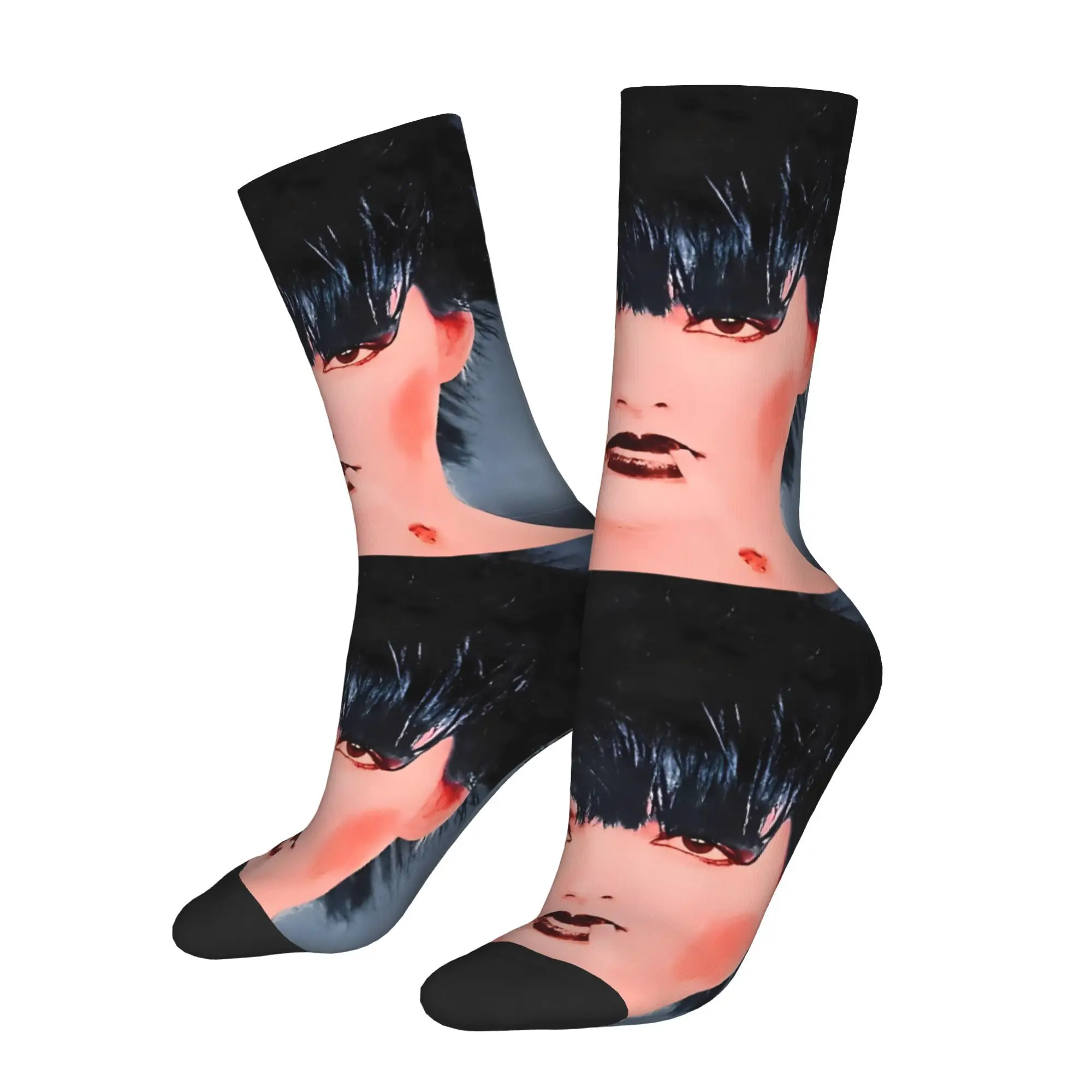 

Funny Crazy Sock for Men Nina Hagen Band Hip Hop Nina Hagen Band Pattern Printed Crew Sock Novelty Gift