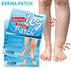 10pcs Edema Patch Body Anti-swelling Sticker Vasculitis Phlebitis Spiderleg Leg Pain Relief Massage Patch For Body Care Healthy