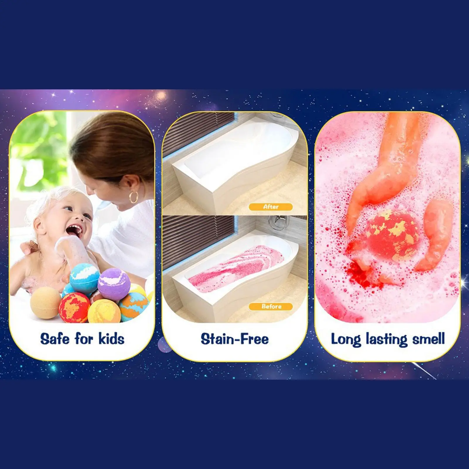 Bath Ball for Kids Fun Safe Colorful Planet Game with Toys Inside Kids Bath Game for Boys Girls Son Friends Bathtub Family Time