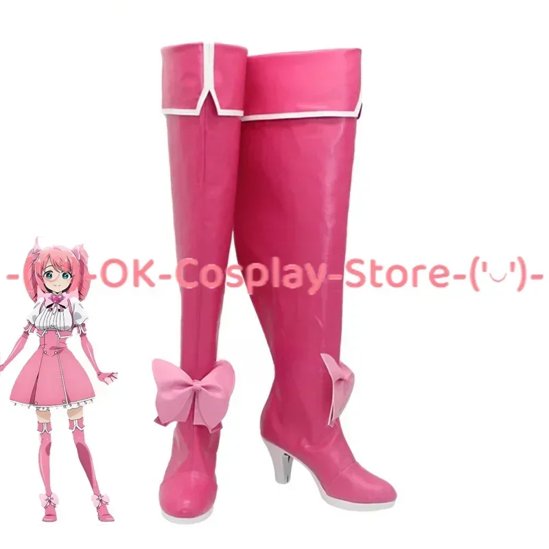 [Customized] Gushing Over Magical Girls Hanabishi Haruka Cosplay Shoes Anime Roleplay Props Halloween Carnival PU Leather Boots