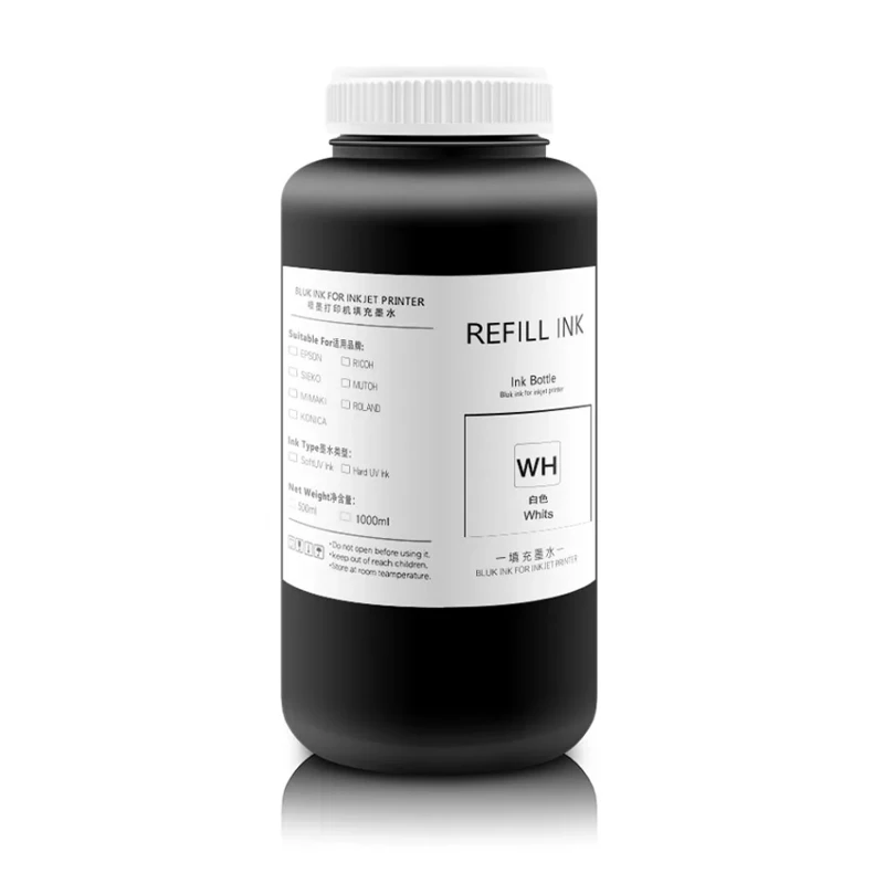 Imagem -06 - Led Tinta uv Curável para Ricoh Gh2220 Cabeça de Impressão Jato de Tinta Industrial Rígida Flexível e Neutra Tinta uv para Vidro de Metal Cerâmico 1000ml