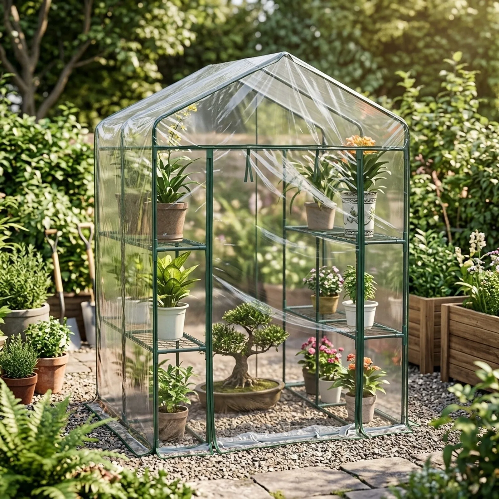 Balcony Plant Cover Green House Cover Perfect Size Sturdy Material User-friendly Design Wear And Tear Resistant