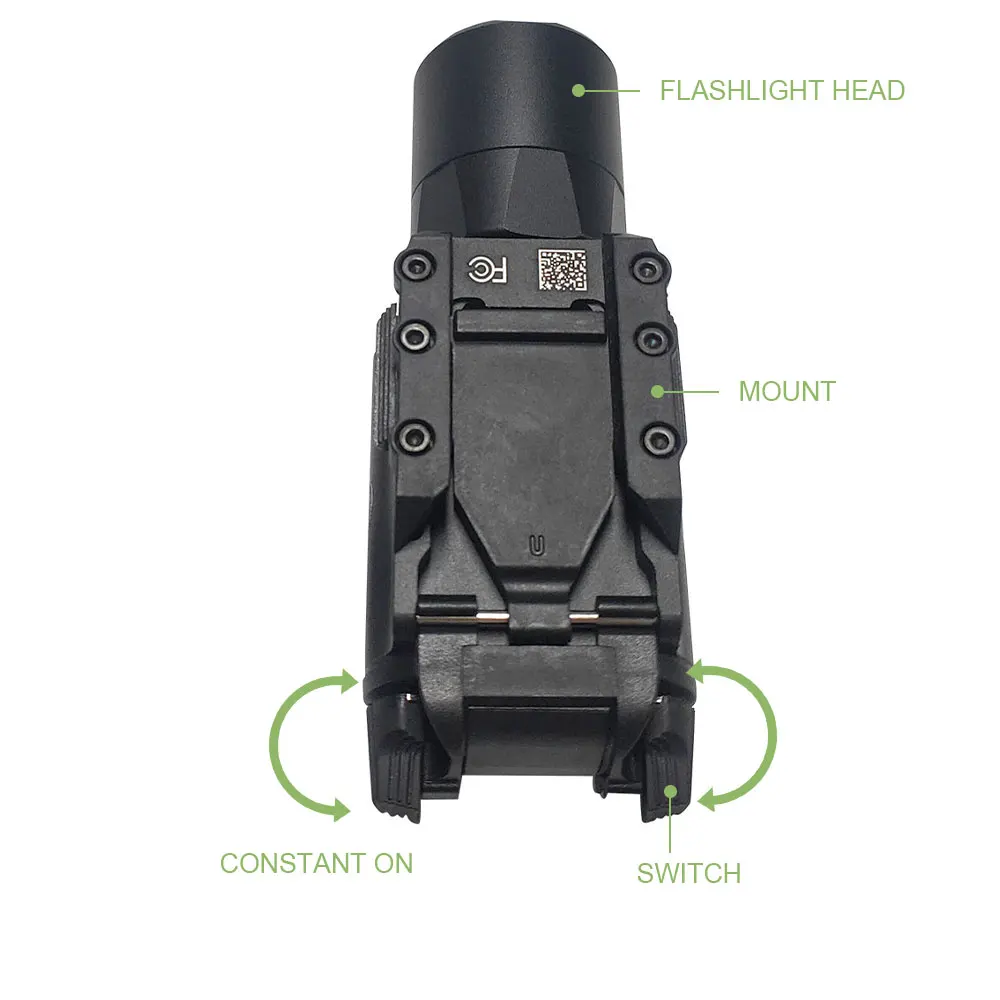 Imagem -04 - Sotac Gear-lanterna Tática de Caça Arma de Metal Luz Led Branca X300u 500 Lumen