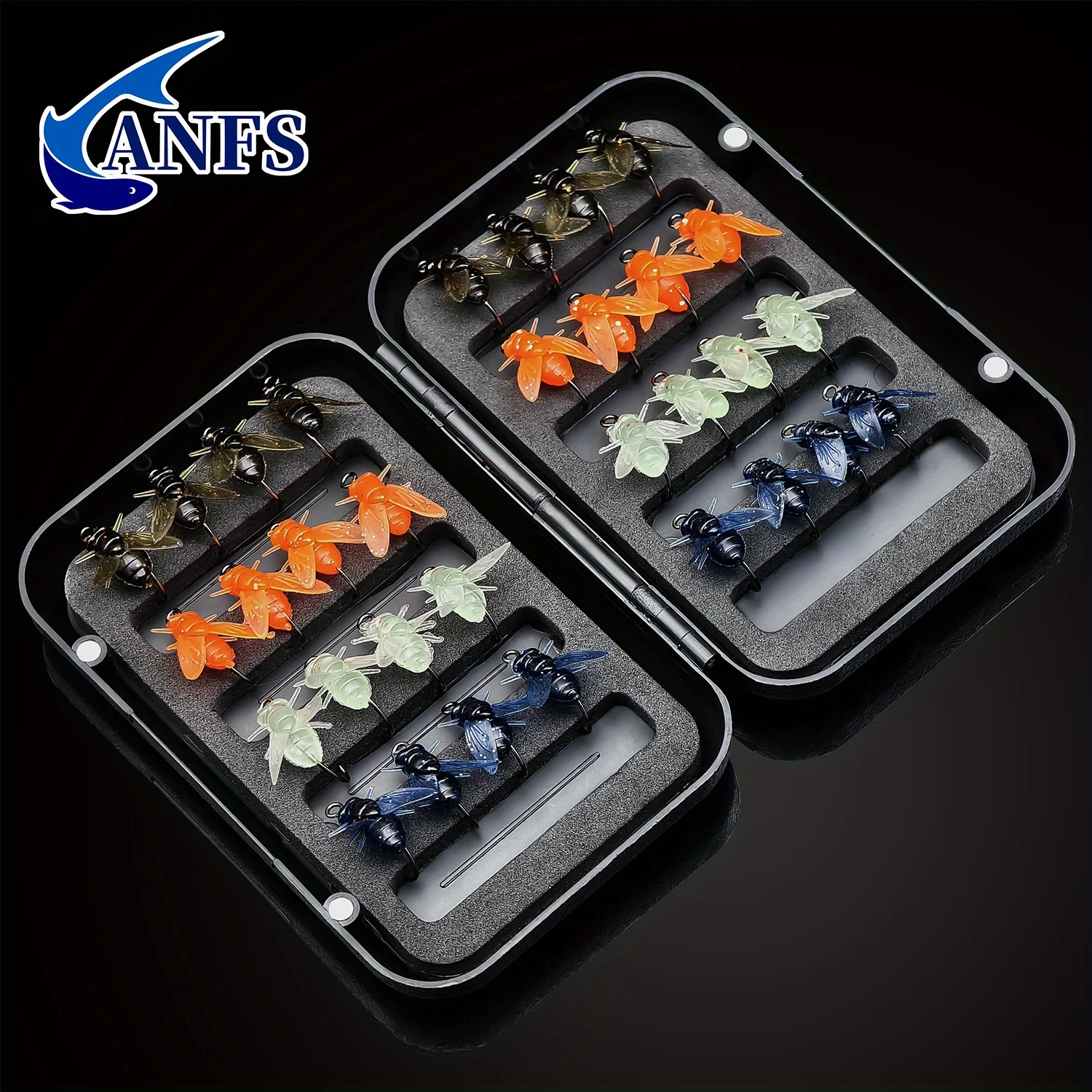 ANFS Vinilos realistas – Juego señuelos blandos para pesca deportiva