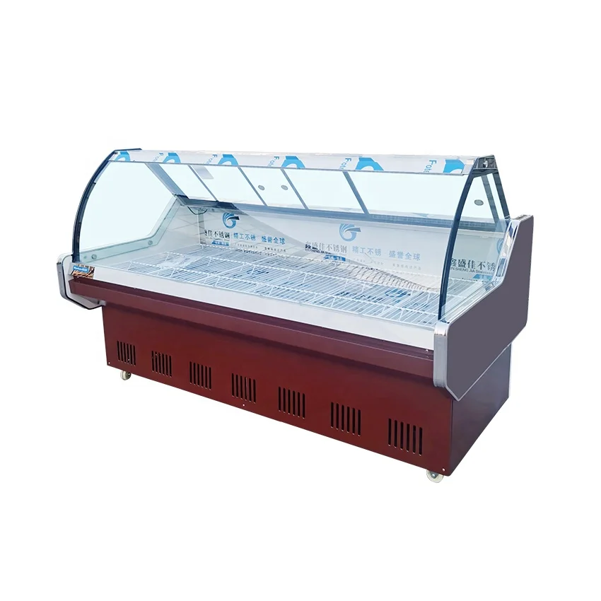 مبرد تجاري لعرض اللحوم، مبرد جزار، ثلاجة ديلي، علبة عرض اللحوم، ثلاجة مبرد اللحوم
