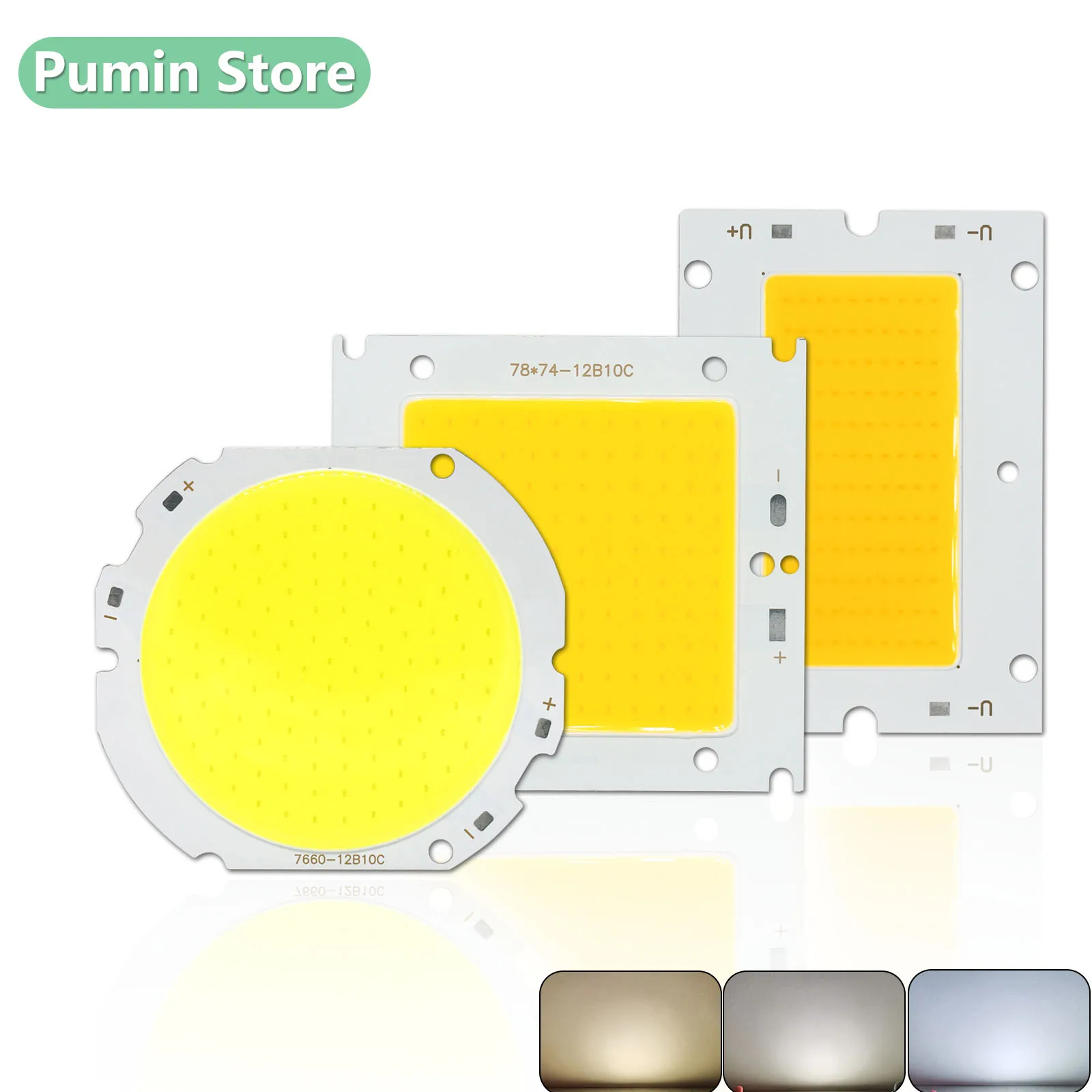 50W LED Cob Chip light Source Board 7660mm 7478 8056 White Light Warm White 30V-32V DC For bars outdoor Landscape Lighting