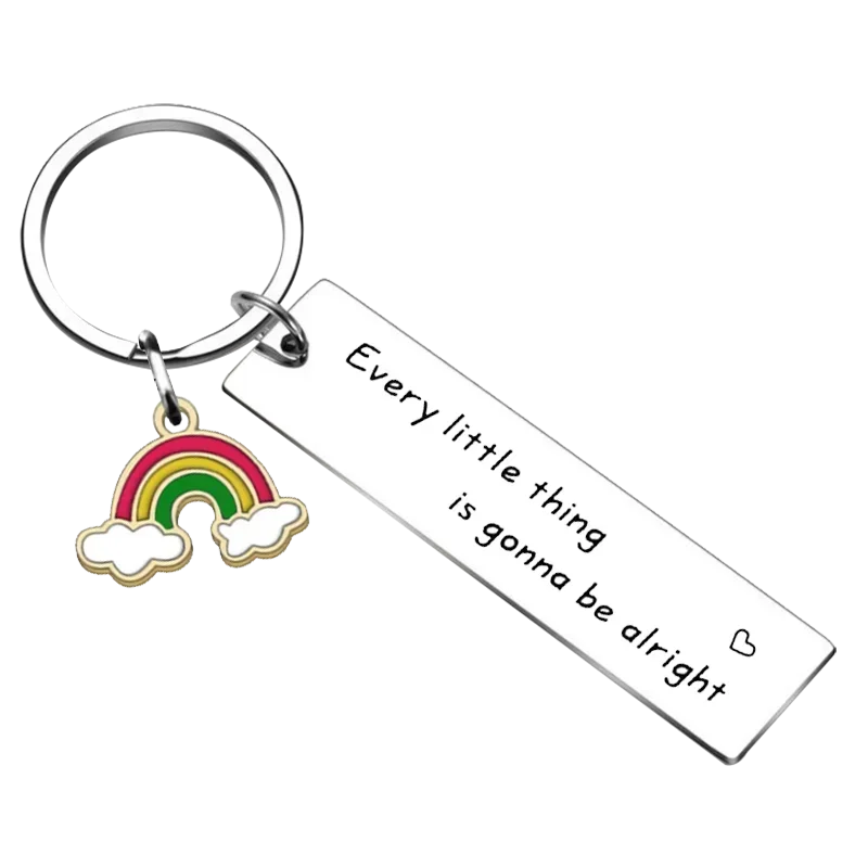 Metal Daughter Birthday Keychain Daughter Inspirational Gifts Key Chain Pendant Sweet 16 18th Friendship Gifts