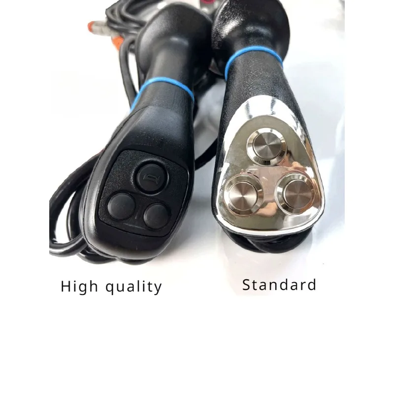 Excavator Electromagnetic Suction Cup Wood Clamp Hydraulic Shear Grabber Three-button Electronic Control Joystick Handle Glue