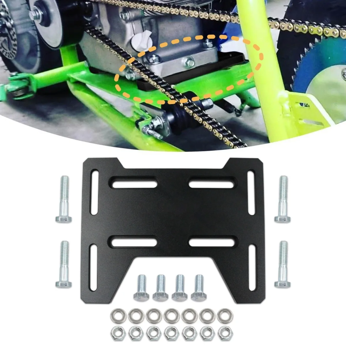 Motor Engine Mount Adapter Bracket Plate for Mini Bike Go Kart Doodlebug DB30 Coleman 100 Small 4 Stroke Engines Predator 212cc