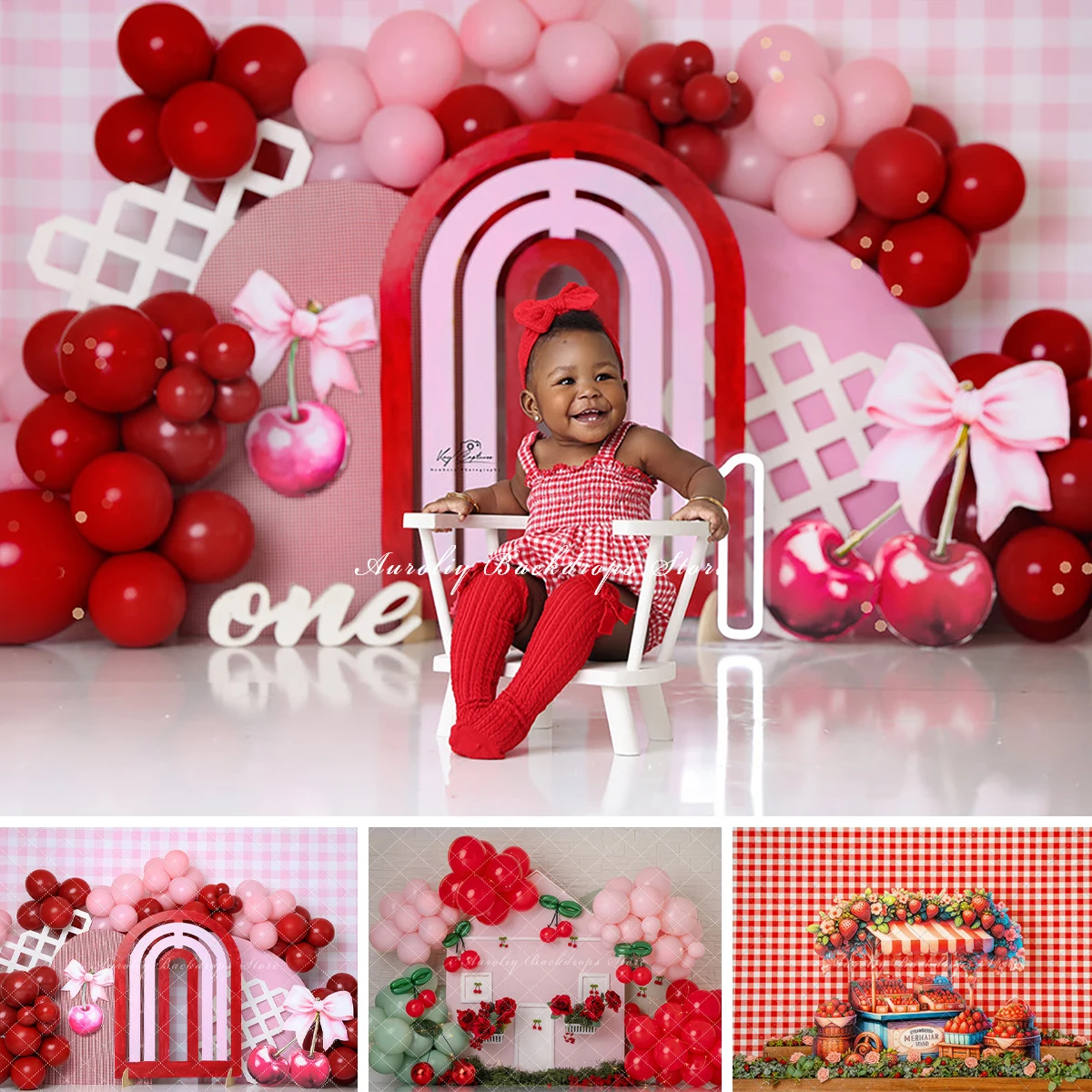 

Summer Fruit Sweetheart Backgrounds Kids Adult Photogrpahy Child Baby Photocall Cherry Strawberry Props Photo Studio Backdrops
