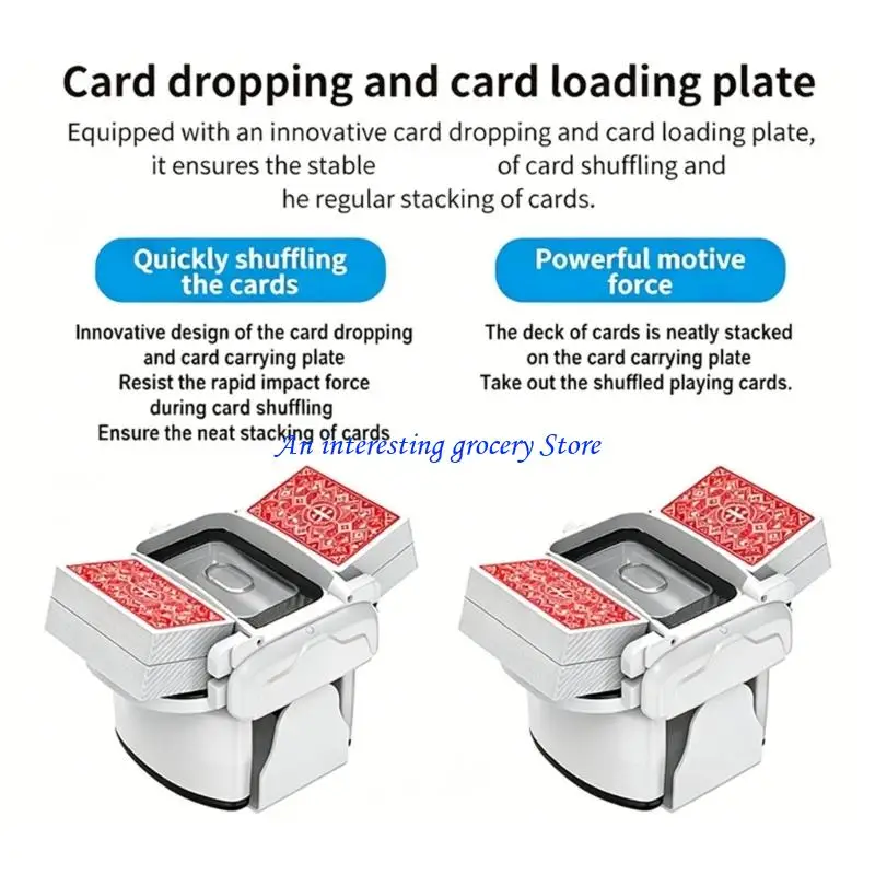 652D Manual Card Shuffling Mixer Machine Hand Crank Card Shuffling Machine For Poker And Board Game Enduring