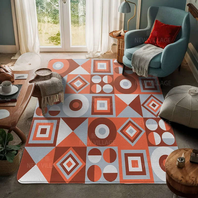 House entrance carpet Home door mat Living Room Bath Foot decoration non-slip rugs Modern geometric pattern nordic simple boho