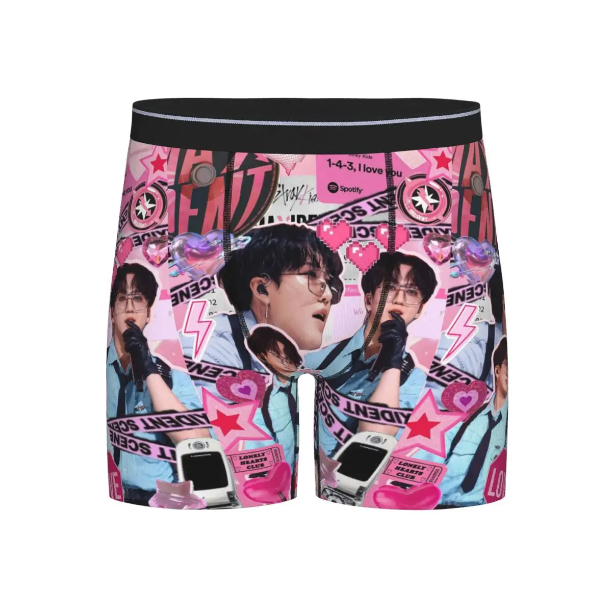 

Long Boxer Underpants Shorts New Seo Changbin Panties Men's Breathable Underwear for Homme Man Boyfriend Gifts