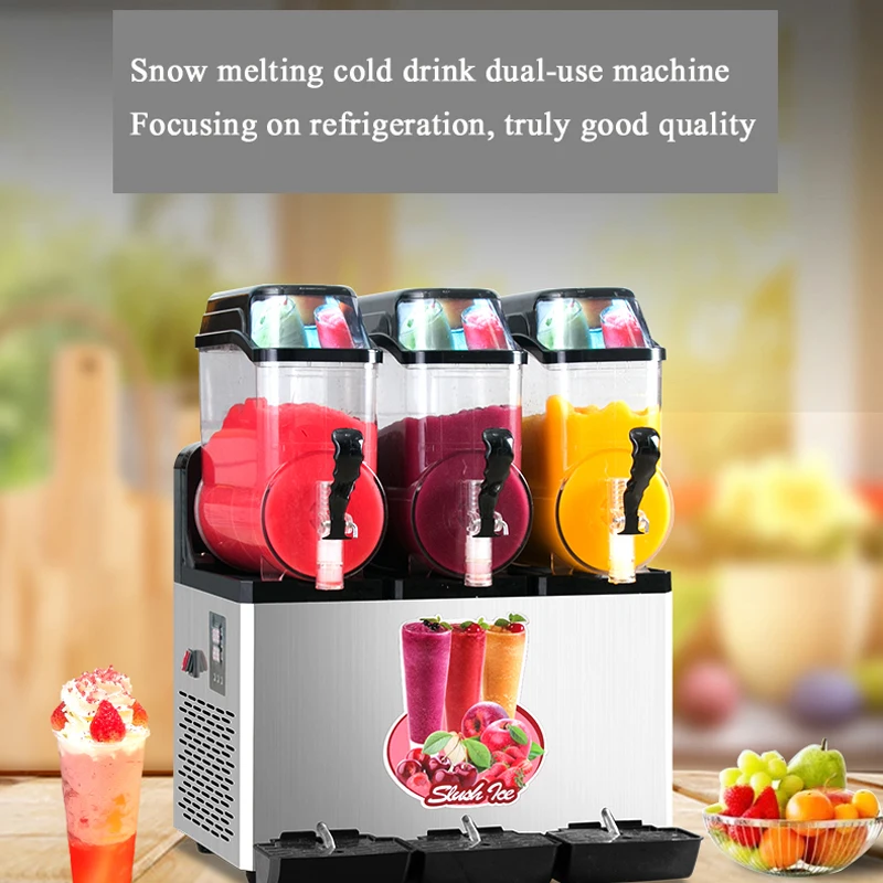 

Slushy Machine Automatic Drink Dispenser Juicer Beverage Granizing Snow Smoothie Slush Maker For Business