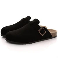 Fashion Women's Suede Mules Slippers 2025 Men Clogs Cork Insole Sandals Arch Support Outdoor Beach Slides Home Shoes Woman - Image 3