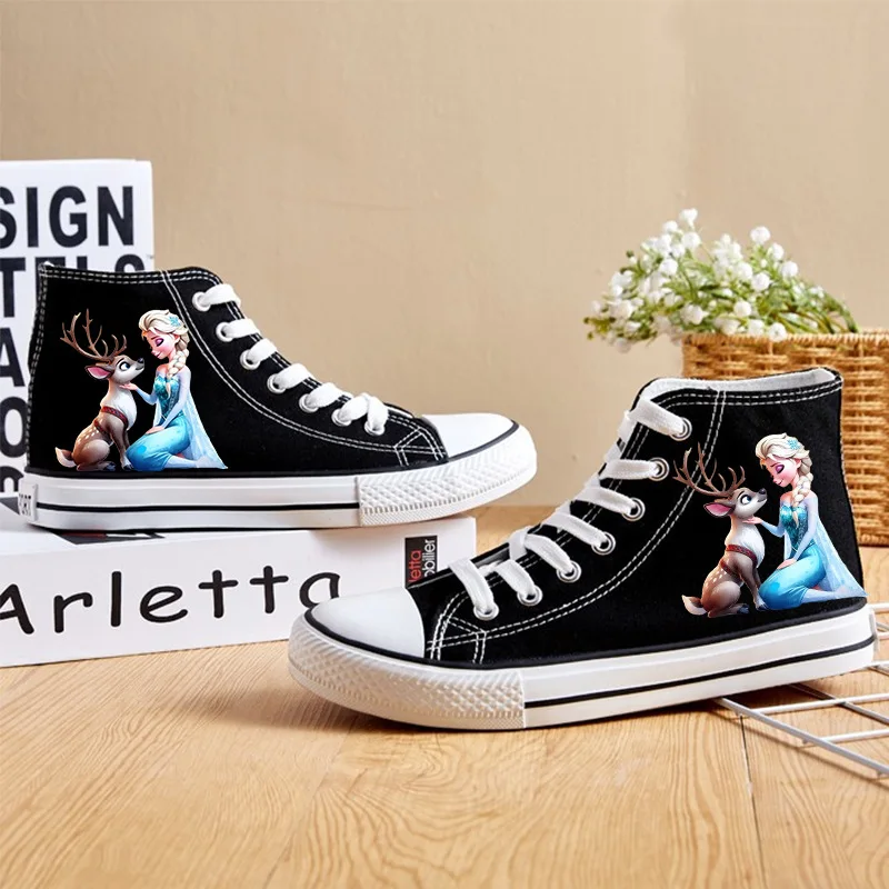 

Новые милые парусиновые туфли Disney для женщин и девочек, мягкая спортивная обувь для подарка подруге, европейские размеры 35-44