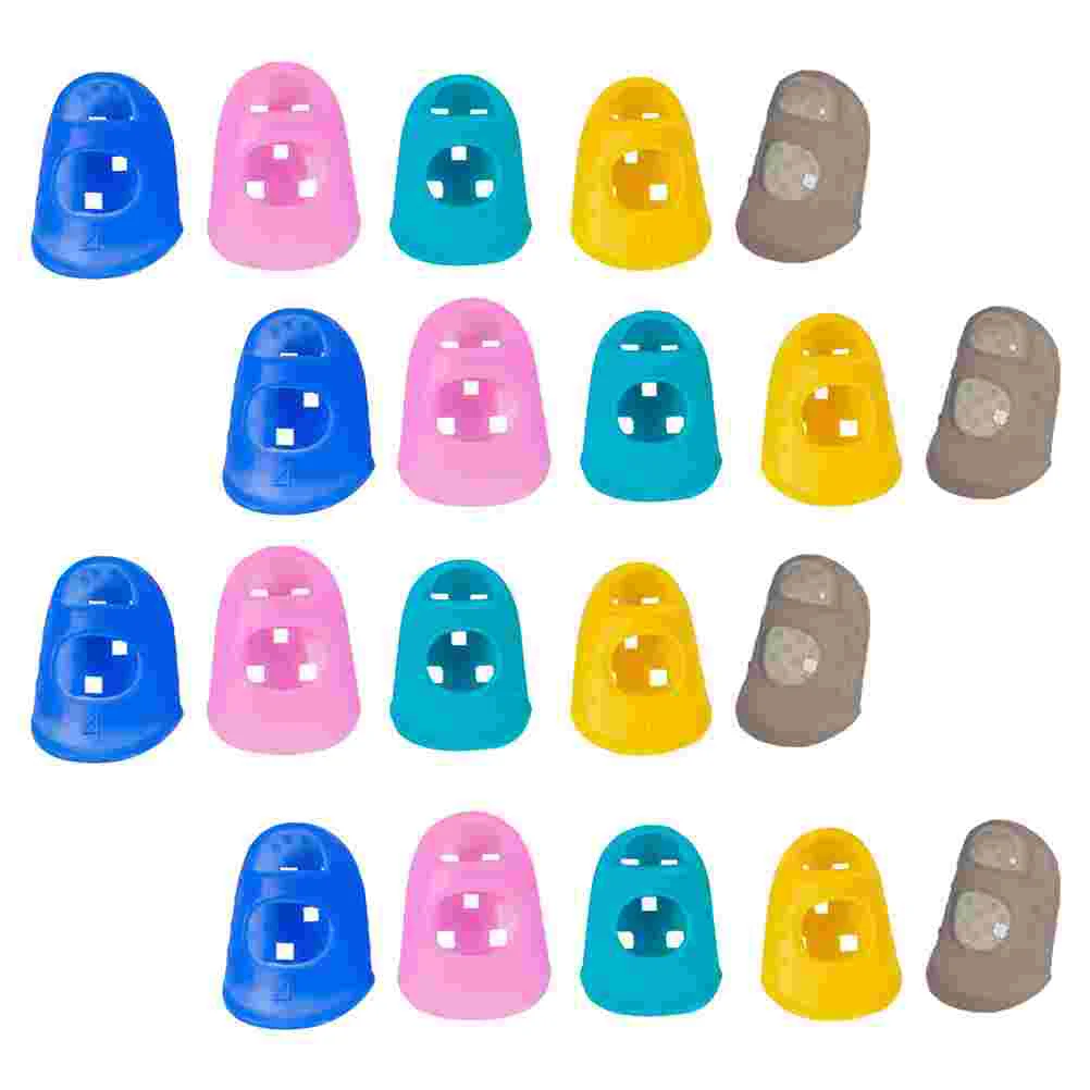 50 Pcs Guitar Finger Cots Fingertip Guard Caps Silicone Cover Practical Practice Protector for