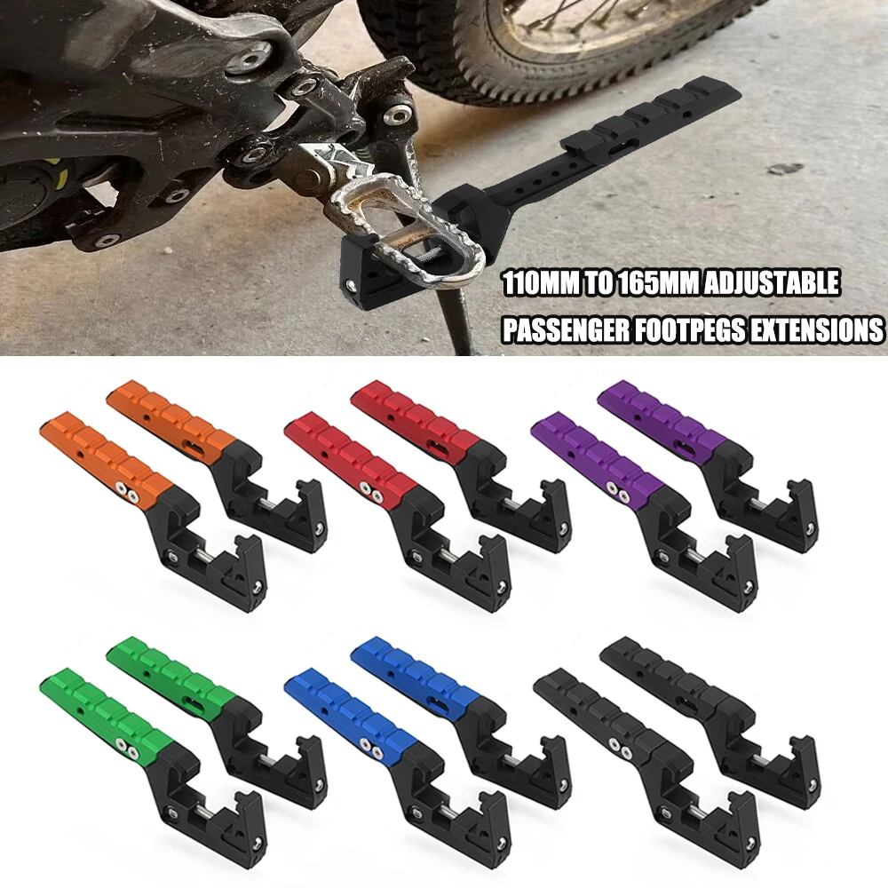 

For Sur Ron Light Bee X S/X/L1E For Honda CRF450R 450RWE 450RX CRF450X Passenger Foot Peg Extensions Footpegs Dirt Bike Off-Road