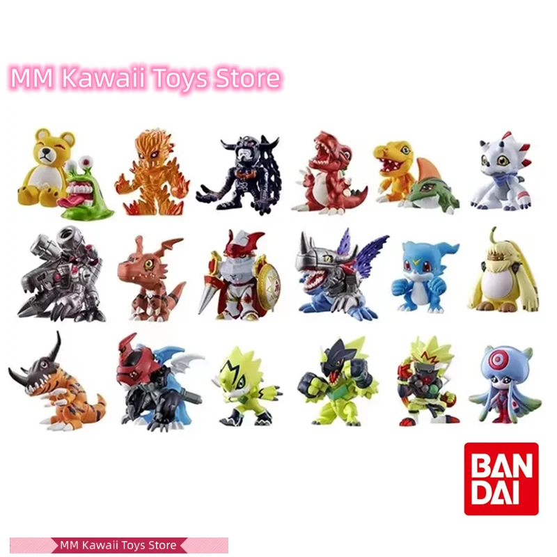 Bandai Originele Digimon Adventure Agumon Garurumon Mechadragon V-Mon Paildramon Tyranomon Anime Doll Collection Set Collection