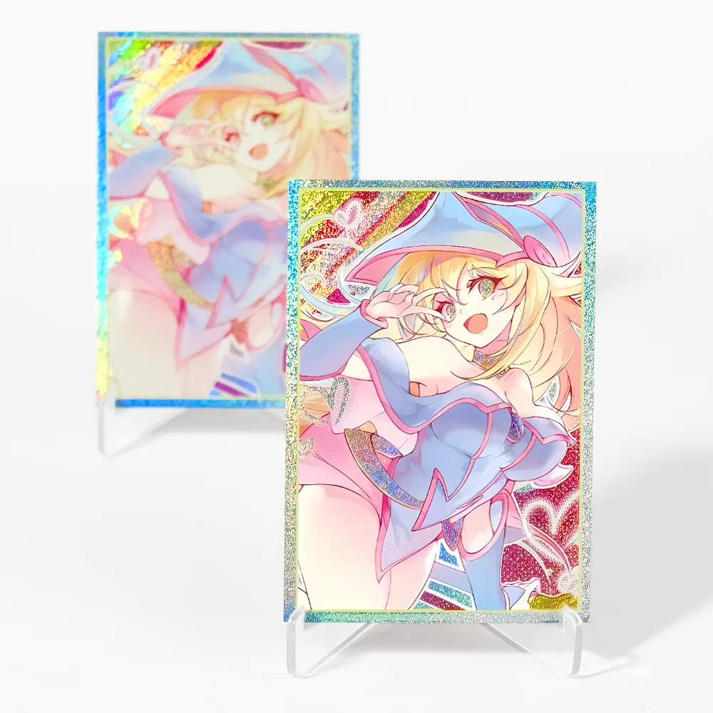 63x90mm 50PCS Holographic Japanese Size Trading Card Sleeves Cartoon Card Sleeves Card Protector for YGO Game Cards