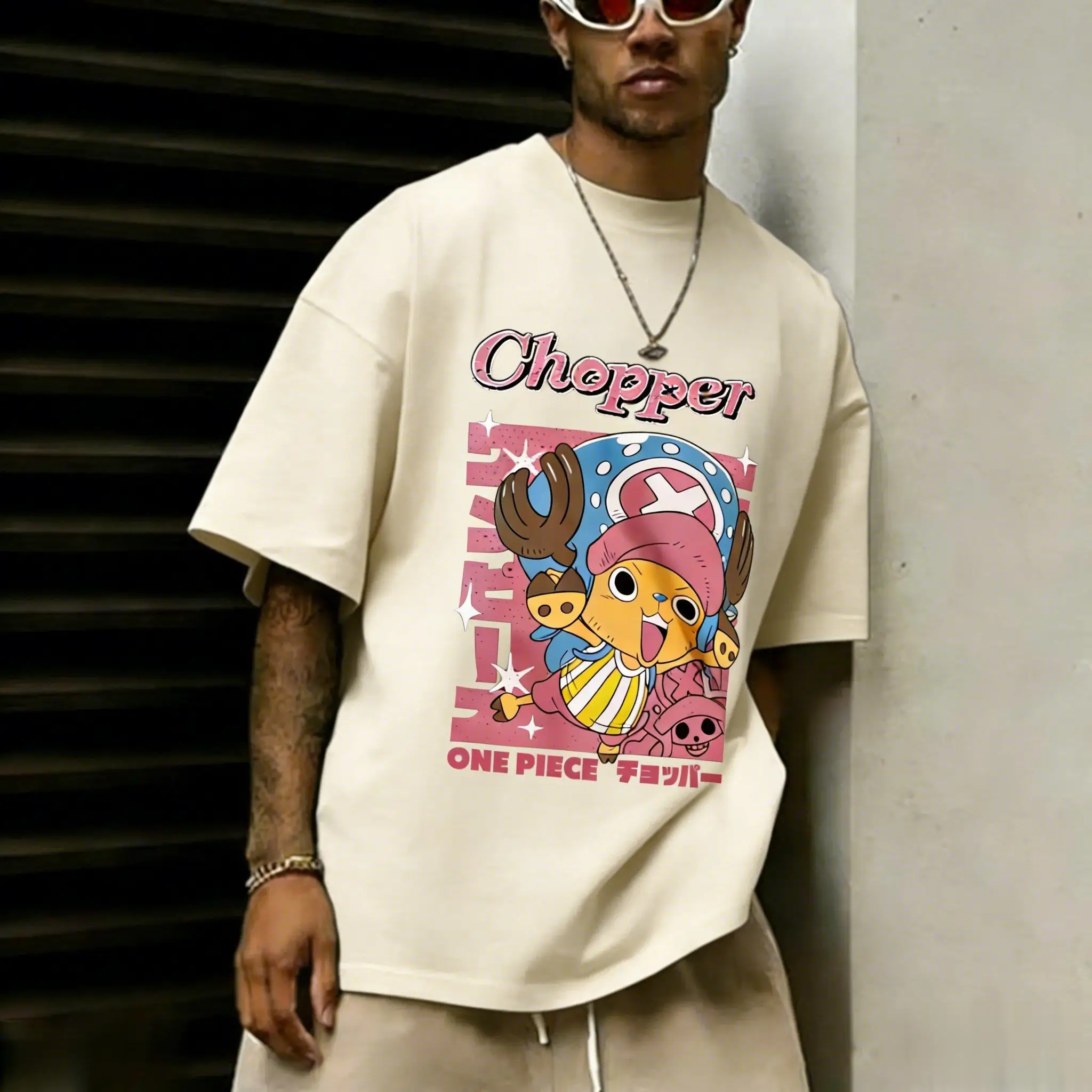 One Piece Chopper Anime T-Shirt Männer Frauen 2026 Sommer Casual Kurzarm T-Shirts Streetwear Cartoon Graphic Tee Crewneck Y2k