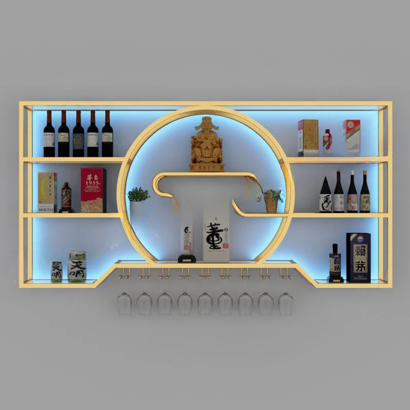 Drinks Cabinet Club Furniture Refrigerated Wine Cellar Corner Farmhouse Bar Coffe Organizer Rack Storage Column Modern Beverage