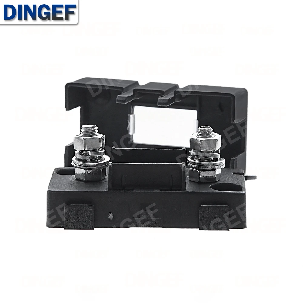 ANS-8 Tipe Steker Garpu Terompet Tempat Sekring 52X27.5Mm Pelat Pengaman Dasar Pembawa Mobil Kotak Sekring Tipe Baut