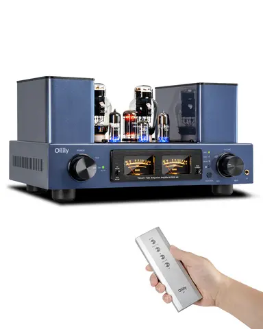 Tube Oilily A300B MK 300B x2 Single-Ended Class A Vacuum Tube Integrated Amplifier HIFI 8W+8W with Headphone Output