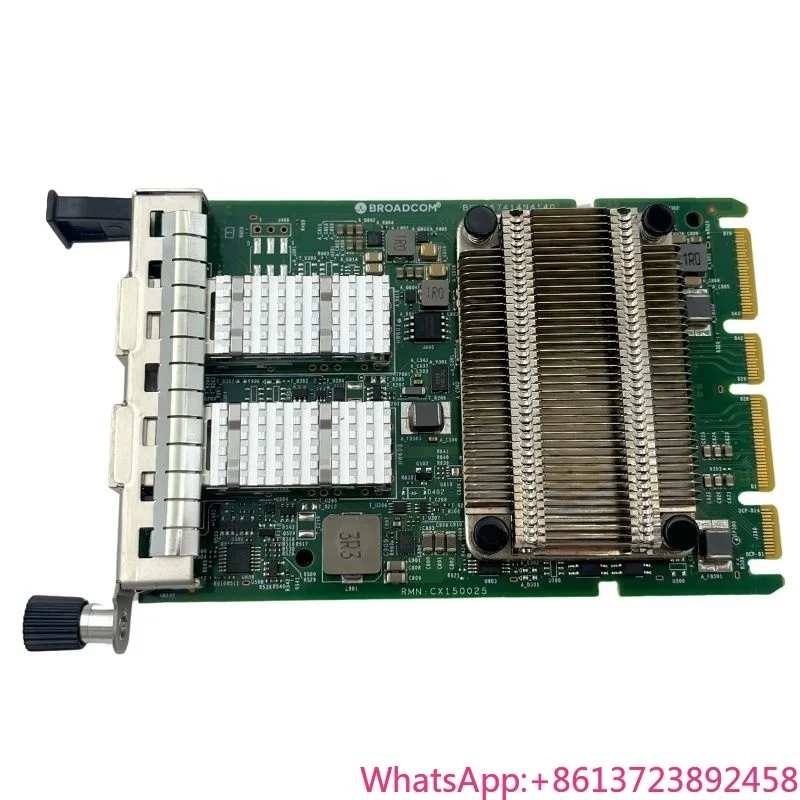 

Dual-Port 25/10 Gb/s Ethernet Network Interface Card OCP 3.0x8 BCM957414N4140C PCI Express 3.0x8 External Wired for Server