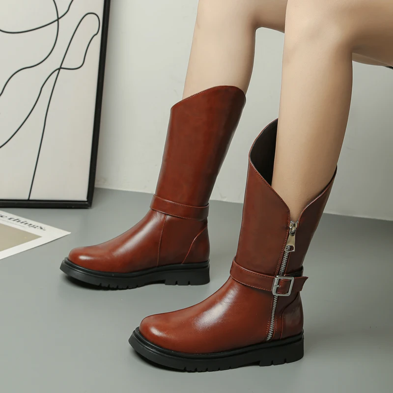 Autunno Inverno Moda Prestazioni Stivali alti Ragazze Principessa Scarpe per bambini Nero Danza Stivali da cavaliere all'aperto Bambini Studente Bambino