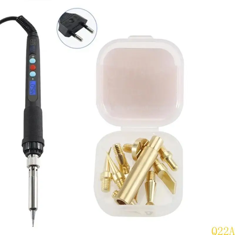 Q22A Solder Iron Tip 3D Printing Modify Finishing Tool Brass Thread Tertanam