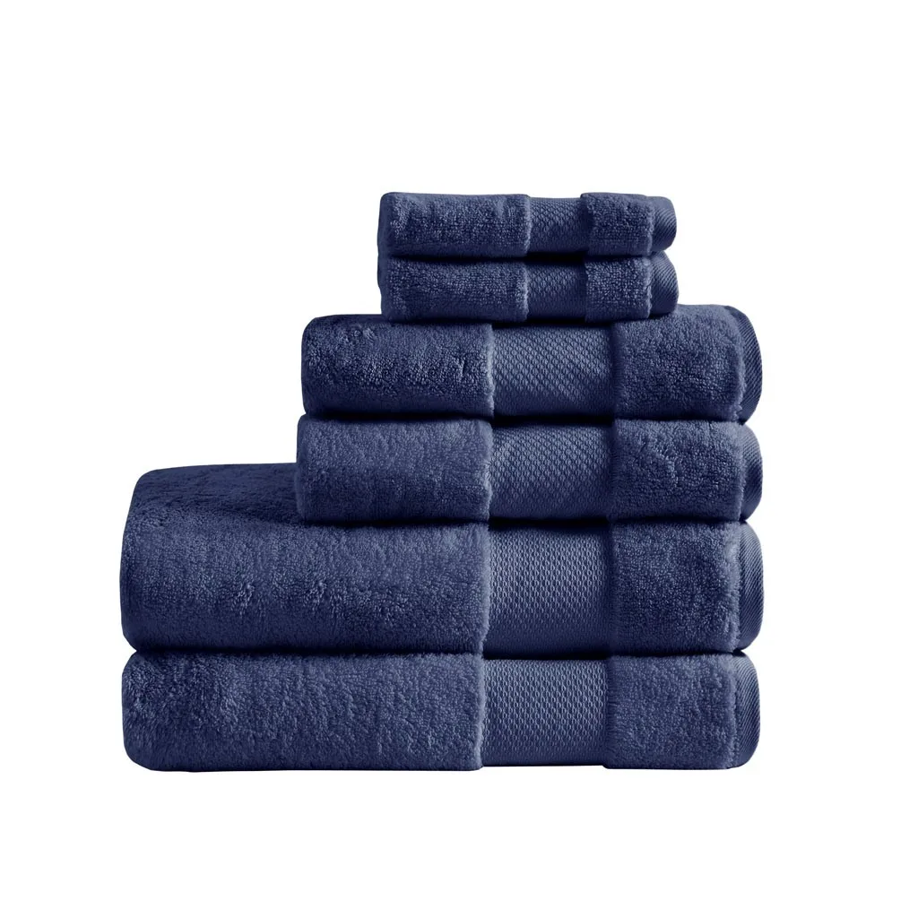 Cotton 6 Piece Bath Towel Set