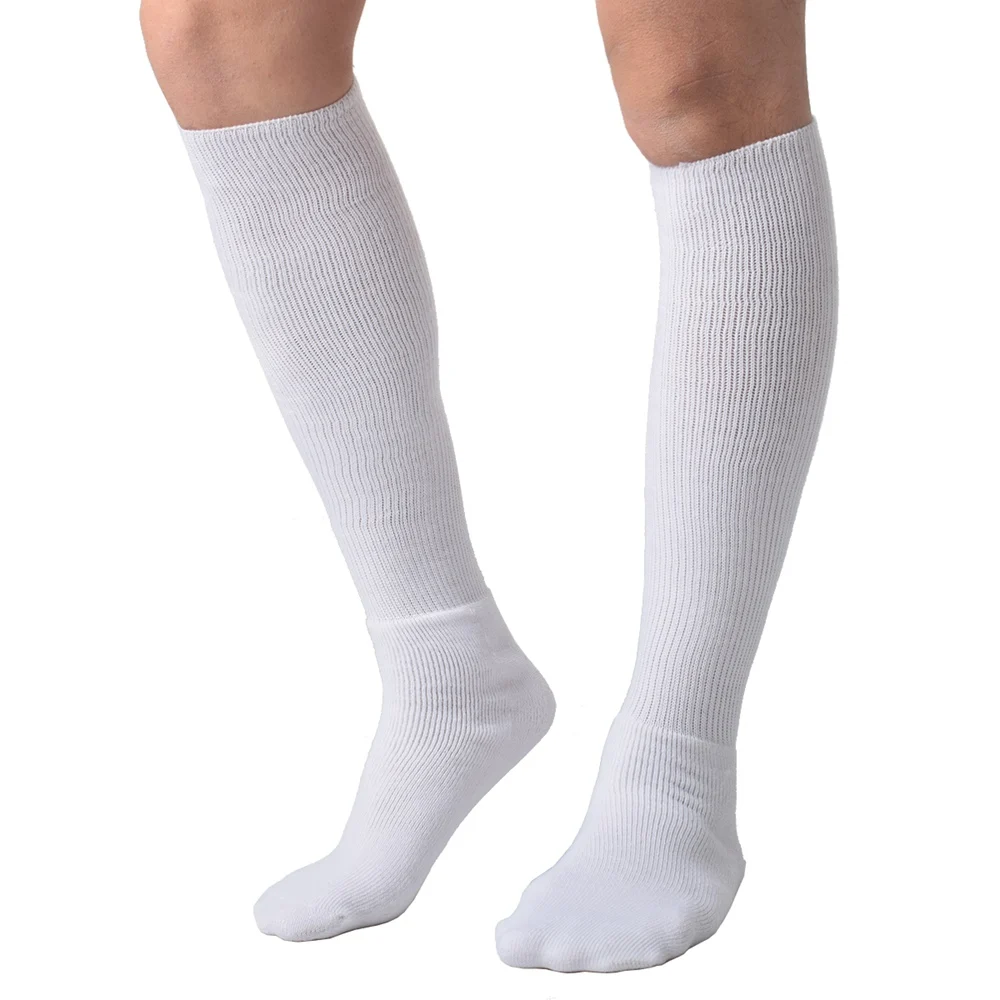 

Men Kilt Socks Vintage Medieval Cosplay White Black Knee Length Hose