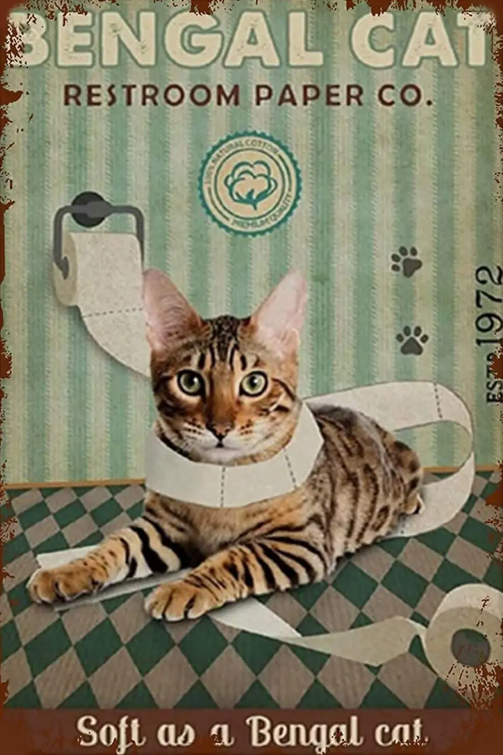 Kat Wc-Papier 500 Stuk Houten Legpuzzels Voor Volwassenen Familie Ouderen Bengaal Kat Toilet Papier Co Puzzel Spel Voor Familie Een