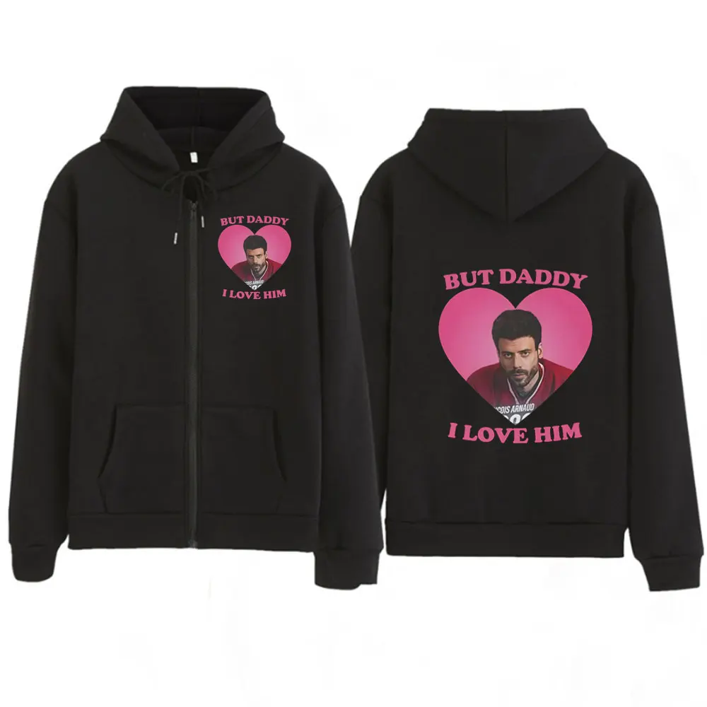

Винтажные толстовки на молнии с принтом «Rivalry Scott Hunter But Daddy I Love Him», мужская и женская повседневная одежда, модная уличная одежда оверсайз