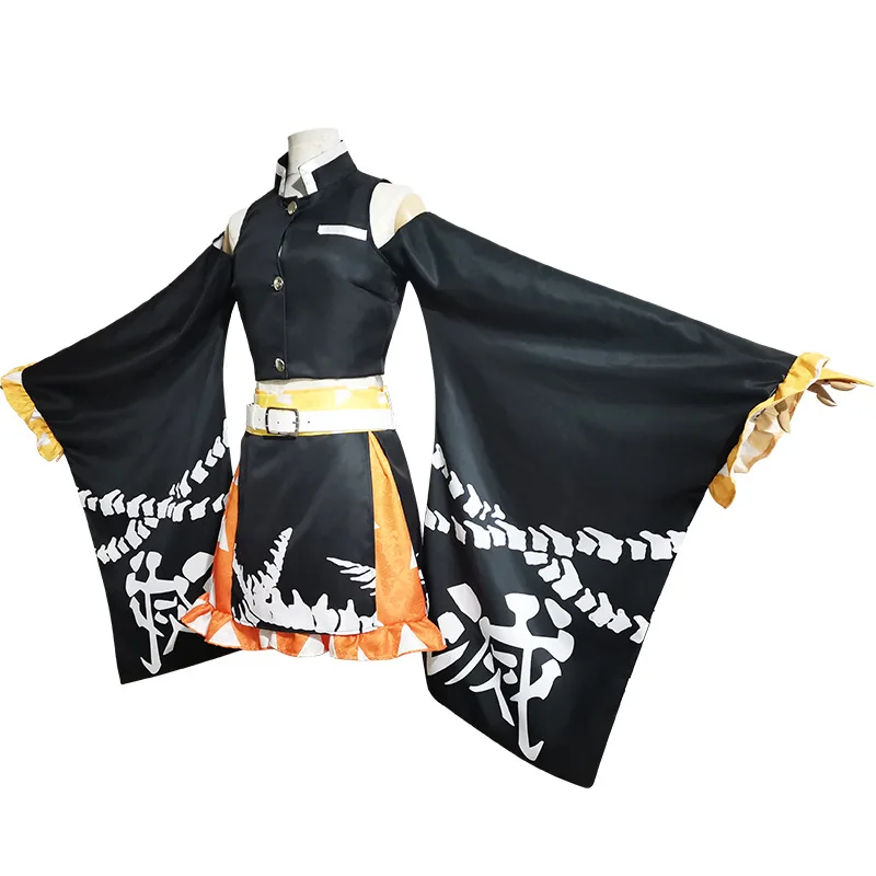 Anime Agatsuma Zenitsu Cosplay Kostüm Lolita Frauen Mädchen Kimono Outfits Halloween Karneval Anzug