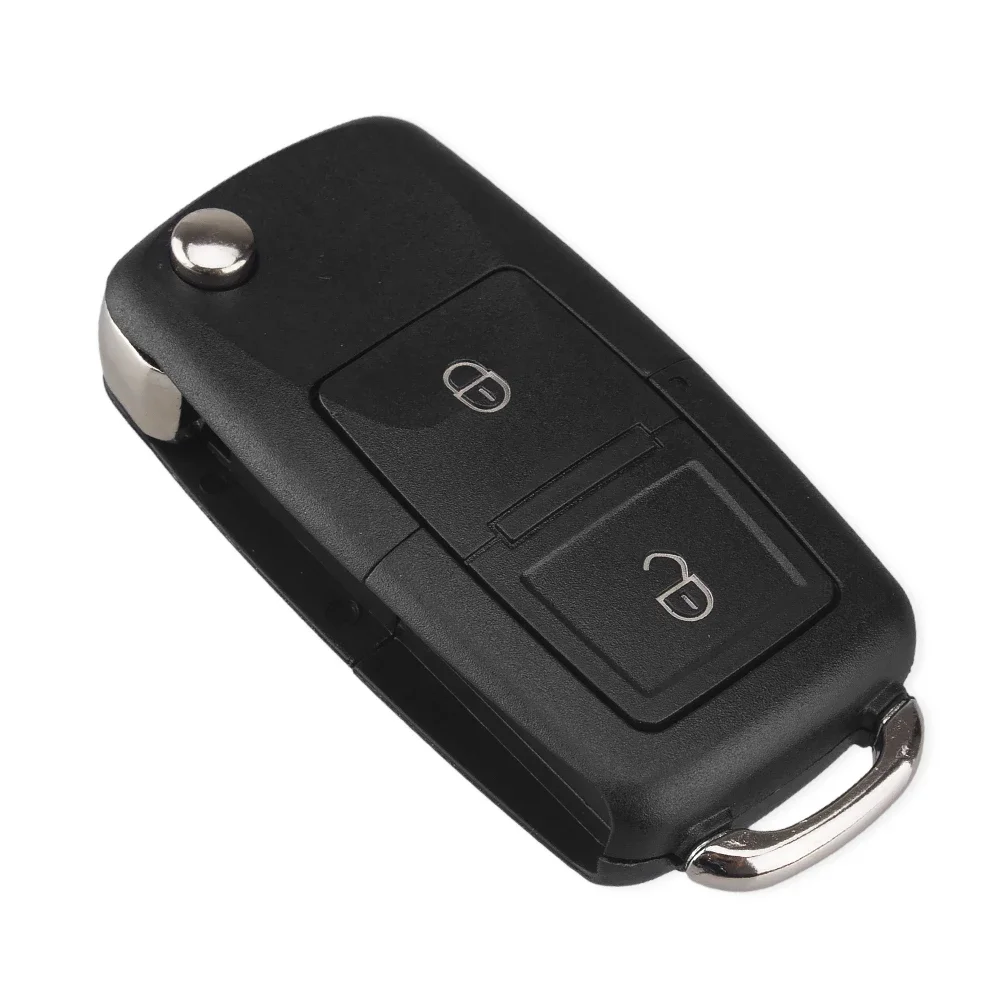 KEYYOU Flip Remote Key Case pieghevole Car Key Shell per Volkswagen Vw Jetta Golf Passat Beetle Skoda Seat Polo B5 Santana B6