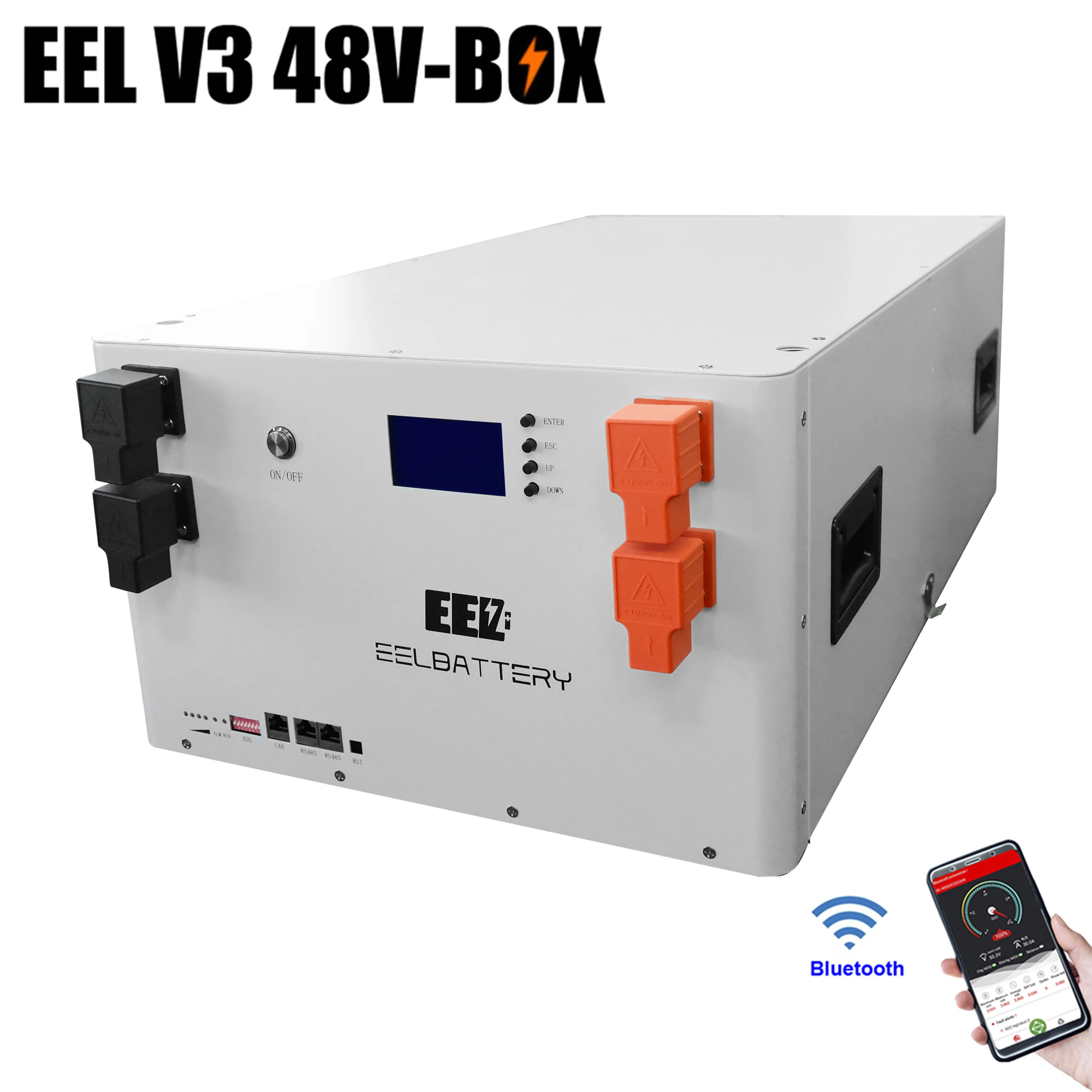 

Блок питания EEL 48 В, V3 серверная стойка для самостоятельной сборки LiFePO4 230 Ач 280 Ач, внешний аккумулятор для кемпинга с активным балансом 4A BT 16S 200 А BMS