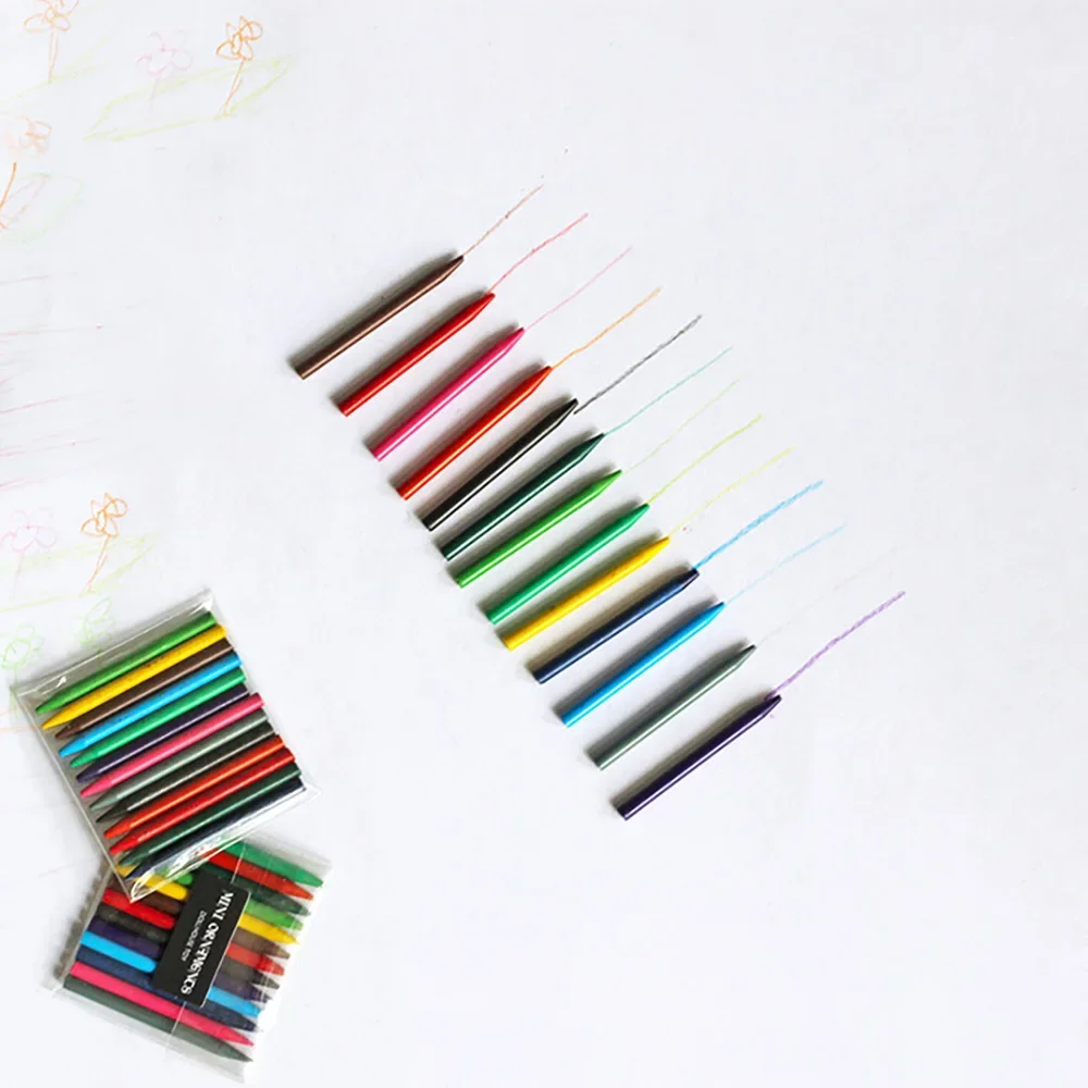 13Pcs 1/12 Dollhouse Miniature Colored Crayons Mini Colour Pen Model for Doll House Accessories Decoration ob11 bjd