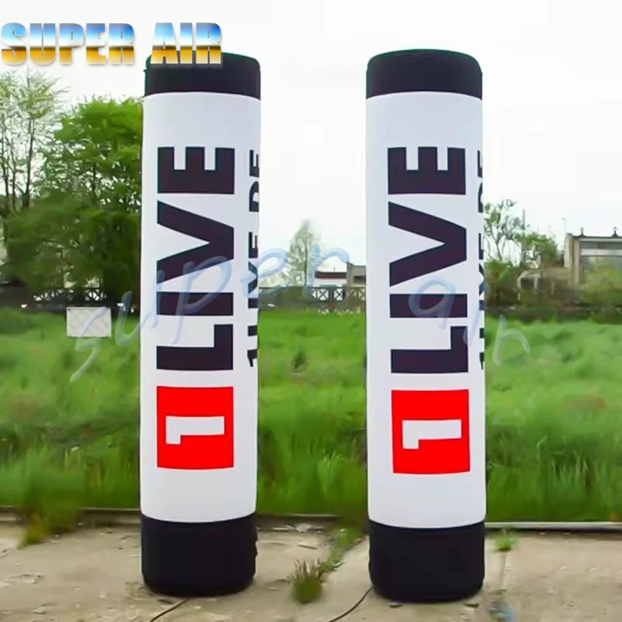 무대 장식용 맞춤형 상업 광고 풍선 조명 기둥