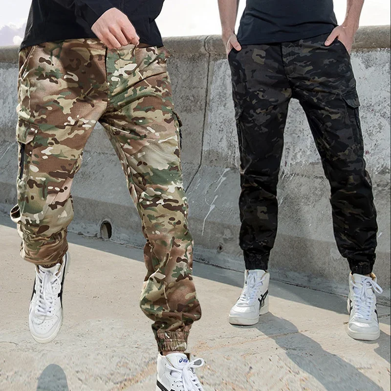 Men Fashion Streetwear Casual Jogger Pants Tactical Trousers Men Cargo Pants for Droppshipping