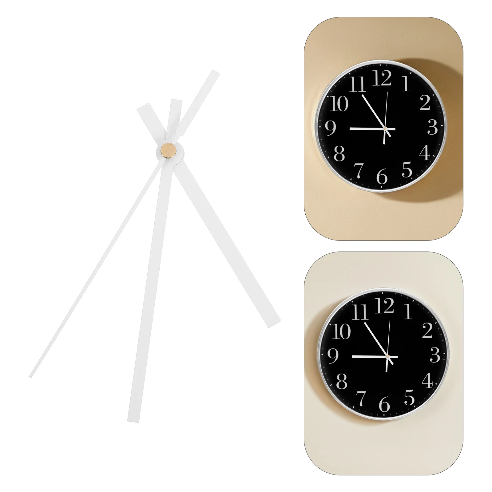 10 set Universal Wall Movement Replacement Kit Long Metal Hands Non-Ticking Quartz Mechanism Diy Accessories Home Office Decor