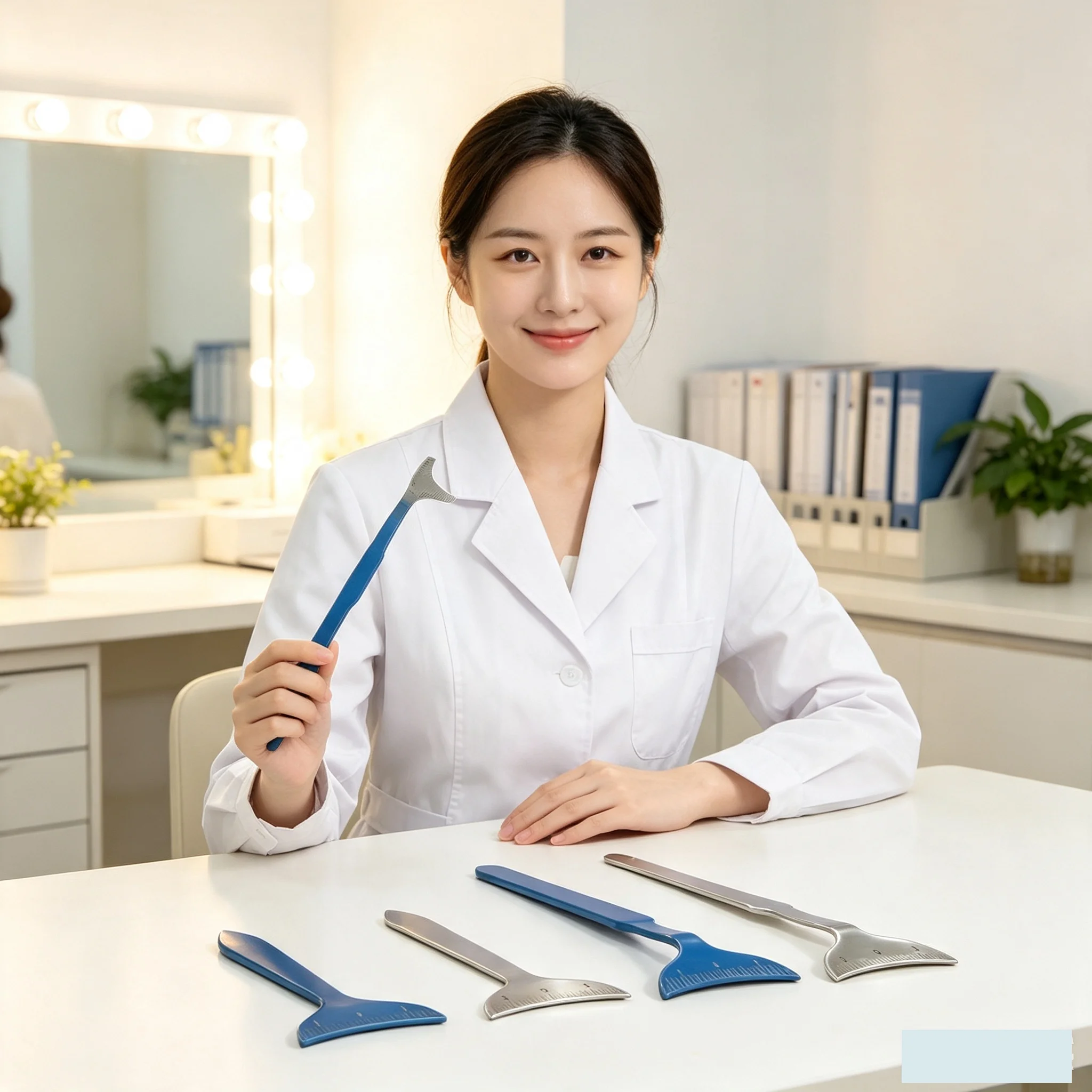 Korean Horizontal Silkworm Auxiliary Device Silk Ruler Bag Measuring Tool Horizontal Silkworm Board for Crafting And Measurement