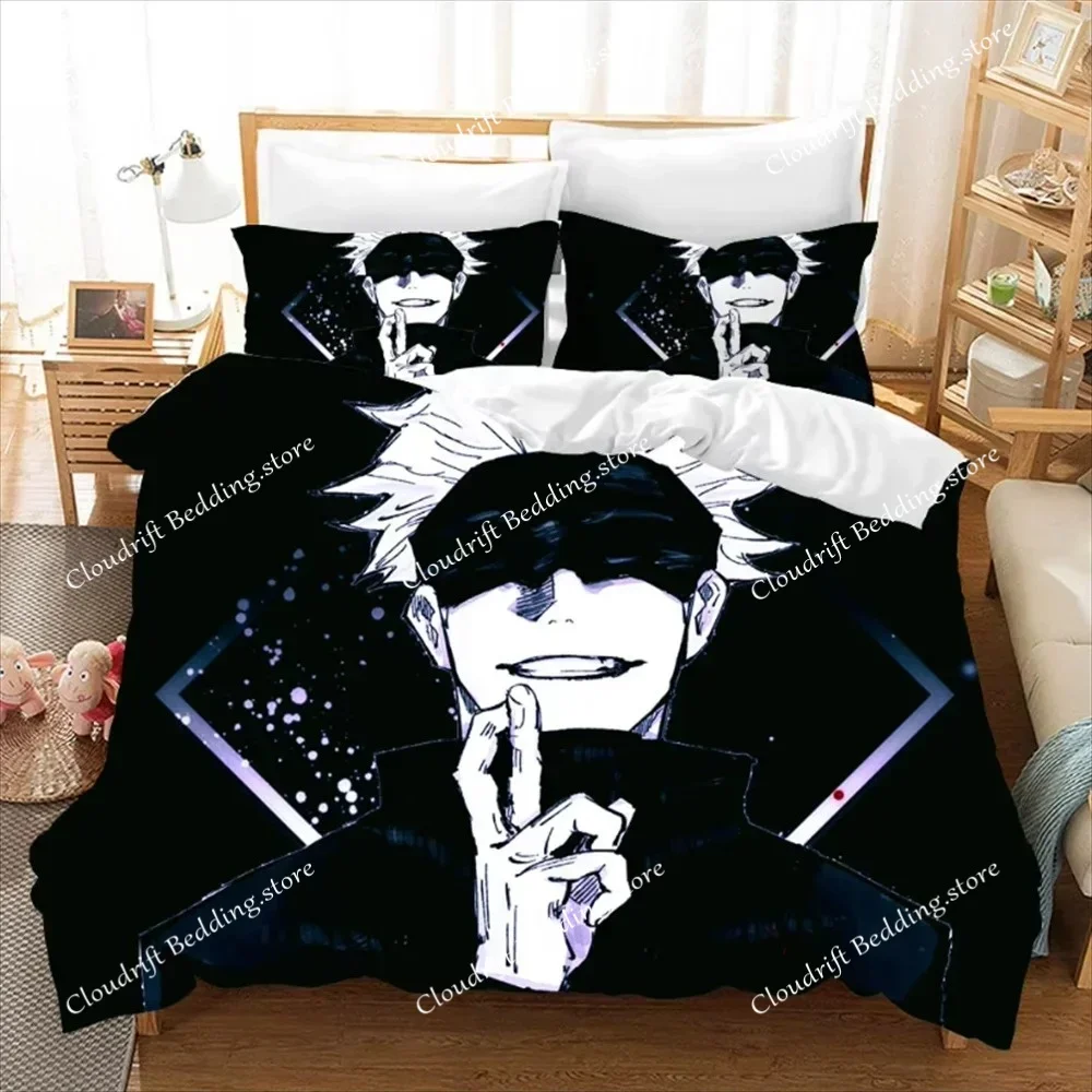 Jujutsu Kaisen Bedding Set Japan Famous Anime Duvet Cover Sets Comforter Bed Linen Twin Queen King Single Size Dropshipping Gift