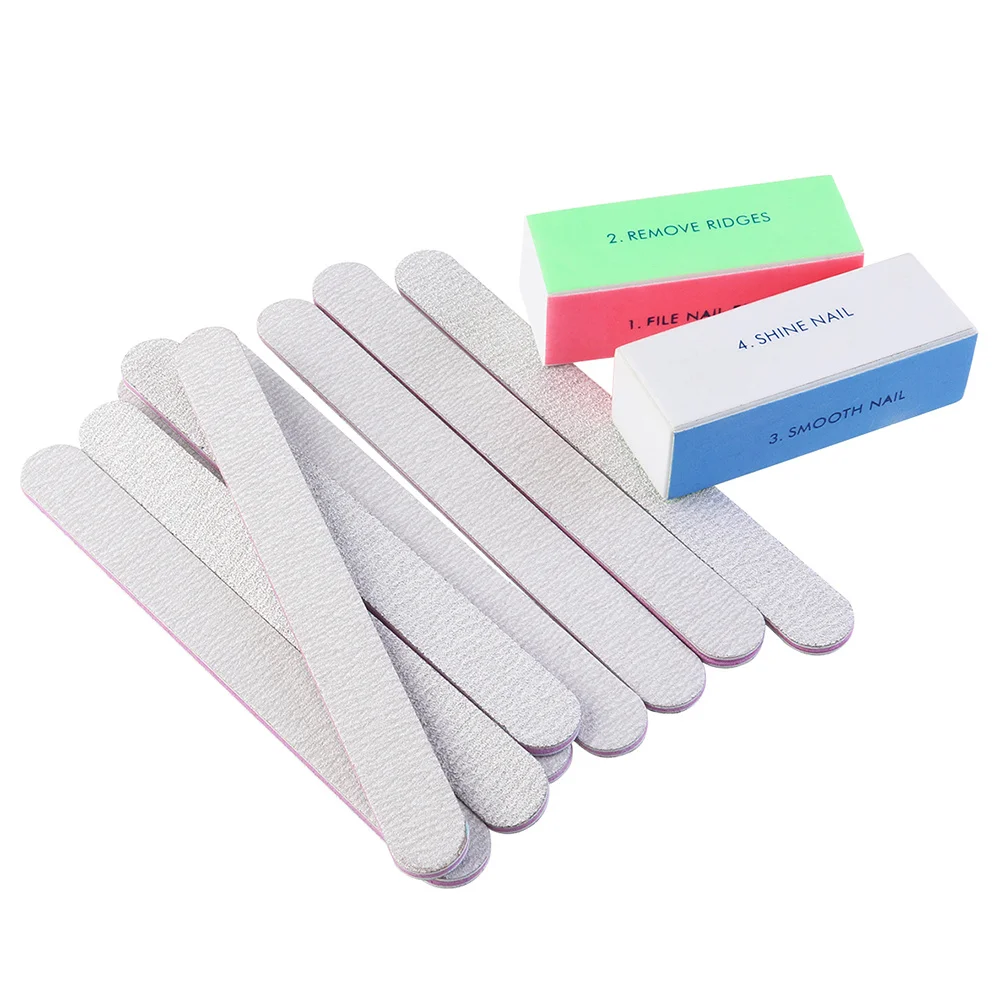 2 قطعة كتلة عازلة لامعة الرملي ملف ل مانيكير البولندية إعداد الصنفرة مجلس مسمار الفن الرعاية مسمار لامع عازلة مانيكير أداة