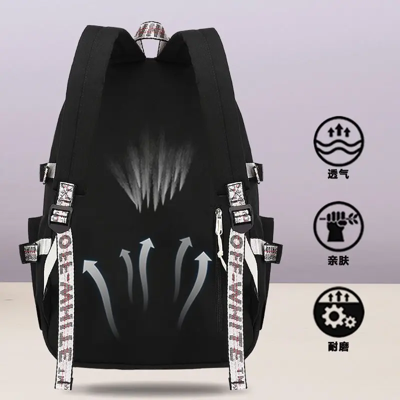 Anime Genshin Impact 2025 New Model Elementary Middle School Boys And Girls Large Capacity Lightweight Double Shoulder Backpack