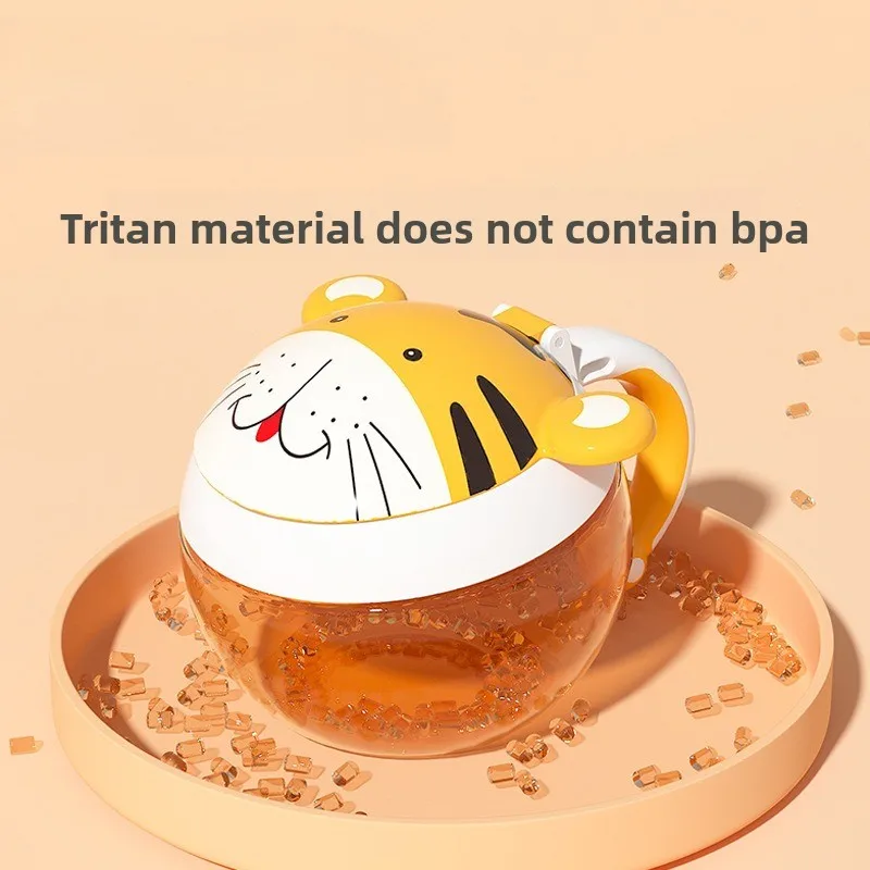 Neues Cartoon-Snackglas aus Kunststoff – tragbarer, luftdichter Tritan-Snacknapf für den Außenbereich, Baby-Futternapf, auslaufsicher, sicher, leicht zu reinigen