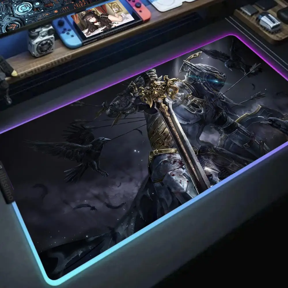 

90x40 FINAL FANTASY RGB Tifa Lockhart Large Mousepad Xxl Gaming Accessories Office Gamer Keyboard Desk Mat Accessories Mouse Pad