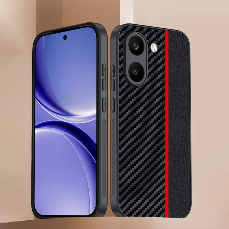 For POCO X8 Pro Max / POCO X8 Pro Case Cover Fiber Texture PU Leather Hard Plastic Full Protection Phone Capa Funda