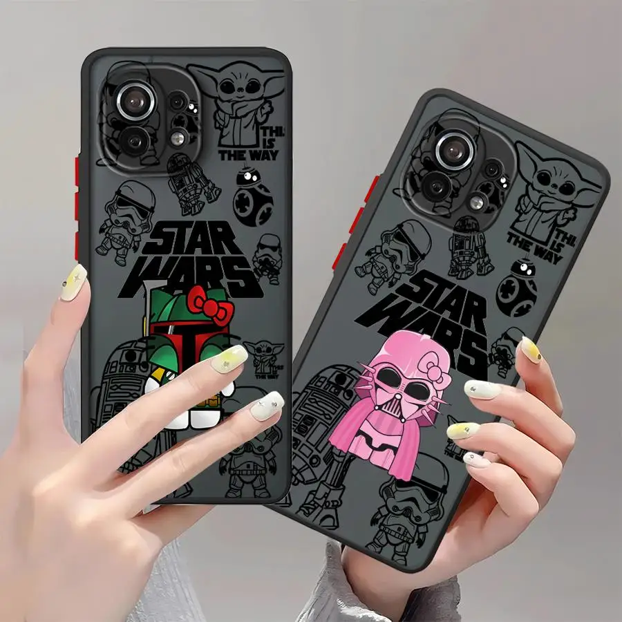 Stars W-Wars Phone Case for Xiaomi Redmi A1 Plus 9T 9i 12C 9 9C 10 12 5G 10A 9A 13C A2 K40 Pro 10C Matte Cover